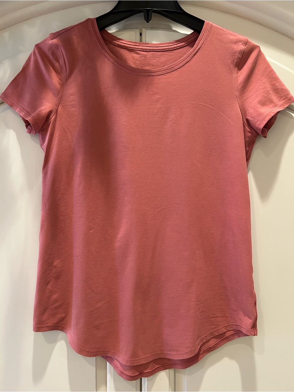 lululemon athletica Short Sleeve Scoop Tee in Rose